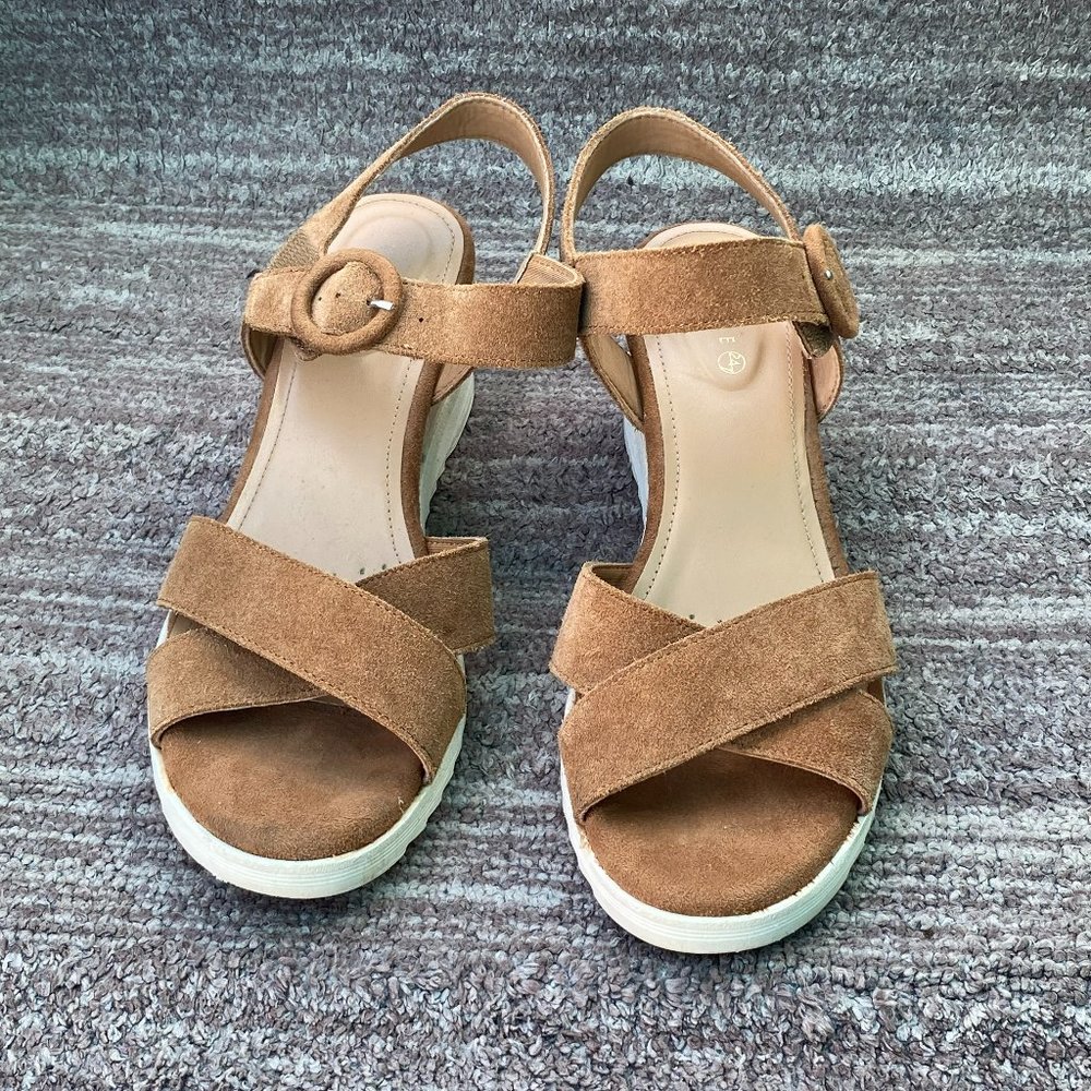 Evolve - Ladies 9.5M Sandals Slippers WEDGE CASUAL FORMAL OCCASIONS